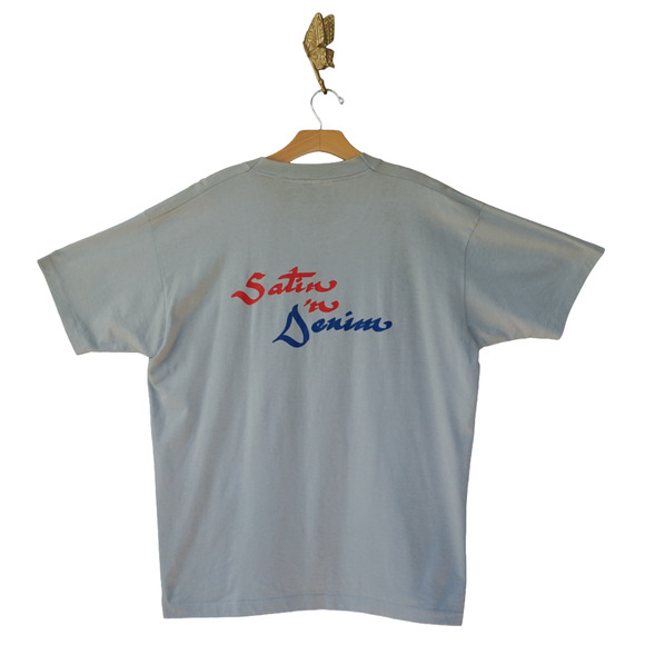 Vtg 90s Fruit of the Loom Glitter Western Graphic Tee XL Single Stitch Cowboy - Picture 2 of 16